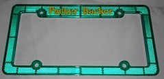 Blank Reflective License Plate Frame – NO Imprint Your Choice of Color