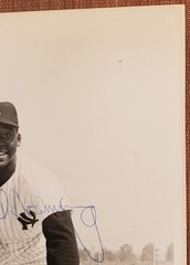 Al Downing Auto New York Yankees Vintage Original Baseball 8×10 Photo JSA