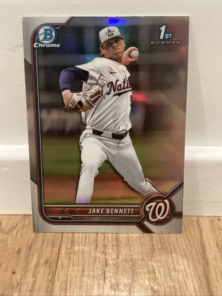 2022 Bowman Chrome Jake Bennett Refractor 1st Bowman Rookie Red Sox Nats QTY