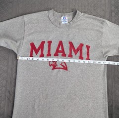 Miami University RedHawks T Shirt Y2K Russell Athletic Short Sleeve Men Small