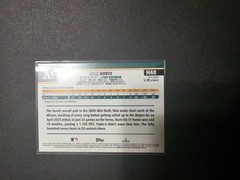 2025 Topps Holiday – NICK KURTZ LIGHT BLUE GLITTER SP A&rsquo;S #H40 ROOKIE CARD RC