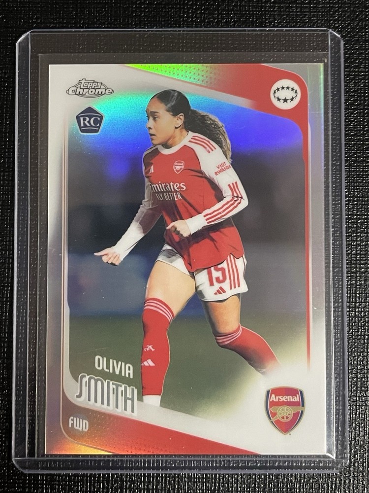 2025-26 TOPPS CHROME UEFA WOMEN&rsquo;S CHAMPIONS LEAGUE REFRACTOR OLIVIA SMITH #16