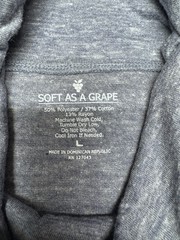 Milwaukee Brewers Women’s Soft As A Grape Blue Gray Funnel Neck Shirt MLB