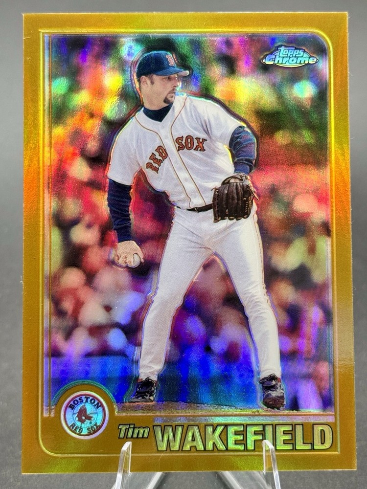 2001 Topps Chrome Tim Wakefield #545 Retrofractor Red Sox RARE