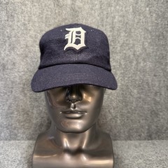 Vintage Detroit Tigers Mens Hat Fitted Blue Wool MLB Baseball Annco (Size L)