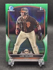 2023 Bowman Draft Chrome Green Refractor /99 Luke Shliger #BDC-47