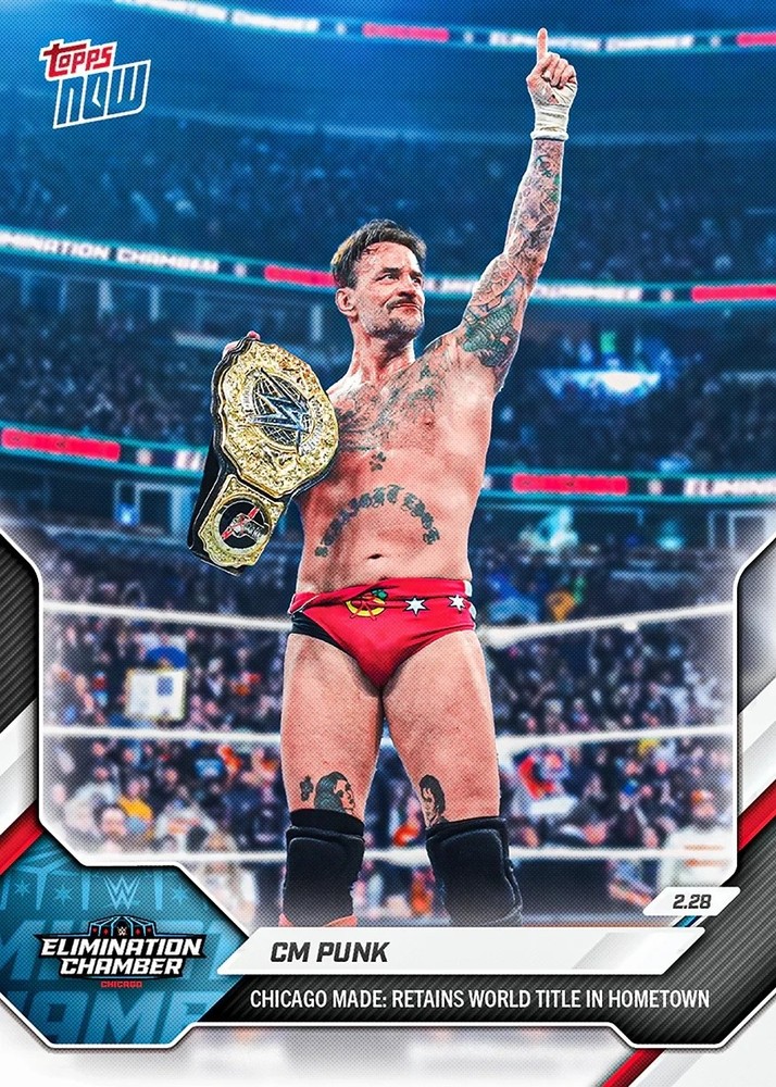 2026 Topps Now WWE #23 CM Punk Elimination Chamber – QTY