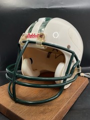 Vintage New York Jets NFL Helmet Phone Telephone On Wood Base Riddell – UNTESTED