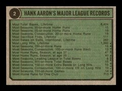 1974 Topps #2 Hank Aaron Special 54-57 EX+ X3731958