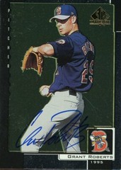 1999 Binghampton Mets GRANT ROBERTS Signed Card autograph AUTO RC