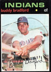 BUDDY BRADFORD 1971 TOPPS BASEBALL #552