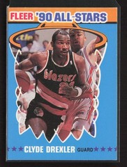1990-91 Fleer All-Stars #11 Clyde Drexler Portland Trail Blazers