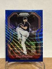2021 Panini Prizm – Max Scherzer #32 Blue Wave Prizm /60