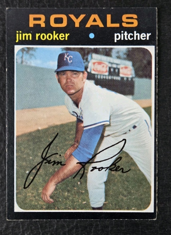 1971 Topps High # Jim Rooker #730, Kansas City Royals – READ
