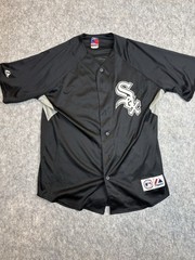 Majestic MLB Carlos Quentin Chicago White Sox Black Jersey #20 Men L