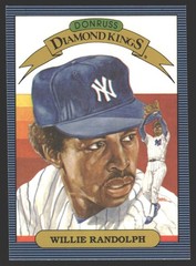 Willie Randolph #16 1986 Donruss New York Yankees