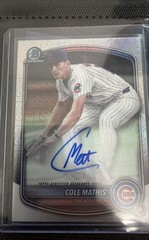 2025 Bowman – Chrome Prospect Mega Box Autographs Cole Mathis #BMA-CM (AU, RC)