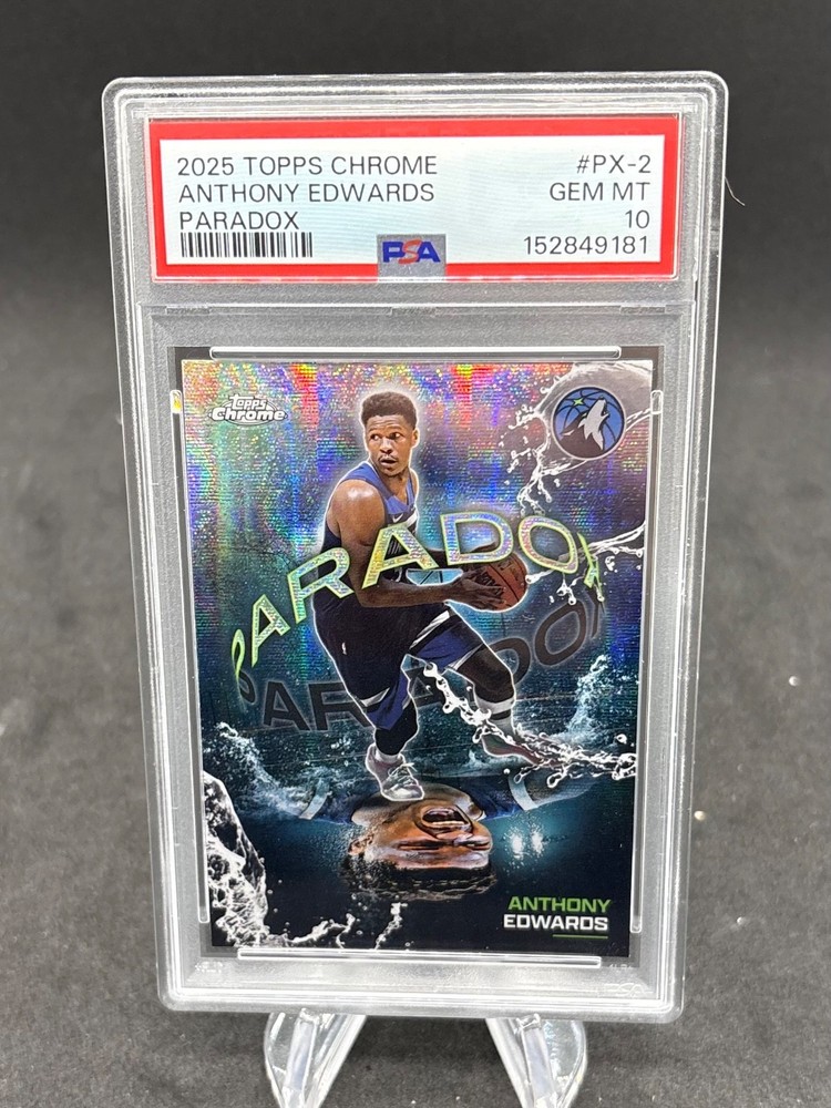 2025-26 Topps Chrome – Paradox Anthony Edwards #PX-2 PSA 10