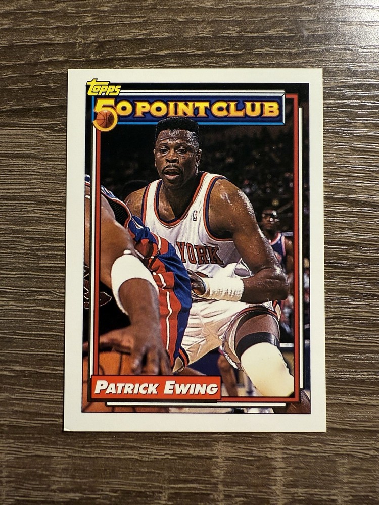 Patrick Ewing 1992-93 Topps 50 Point Club #211 – Knicks