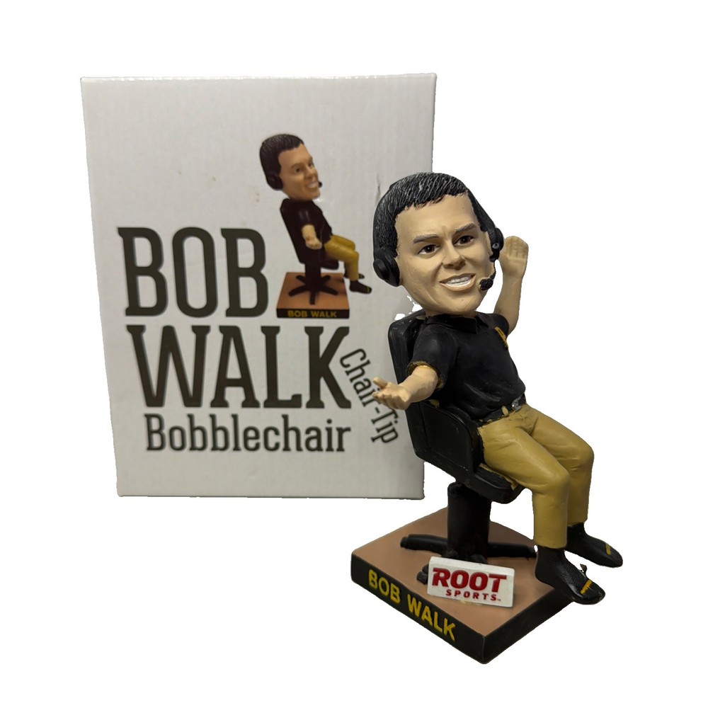 2017 Bob Walk Pittsburgh Pirates Chair Tip Bobblehead New In Box MLB Baseball
