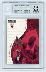 MICHAEL JORDAN 1997-98 Collector&rsquo;s Choice Hot Properties #385 BGS 8.5