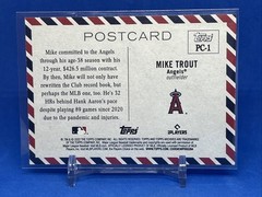 2022 Topps Archives – Mike Trout Postcard #PC-1 Greetings from the Angels INSERT