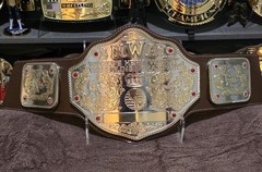 NWA championship belt. 8mm, leather strap!