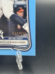 2026 Bowman Aaron Judge Sky Blue Border #/499 New York Yankees