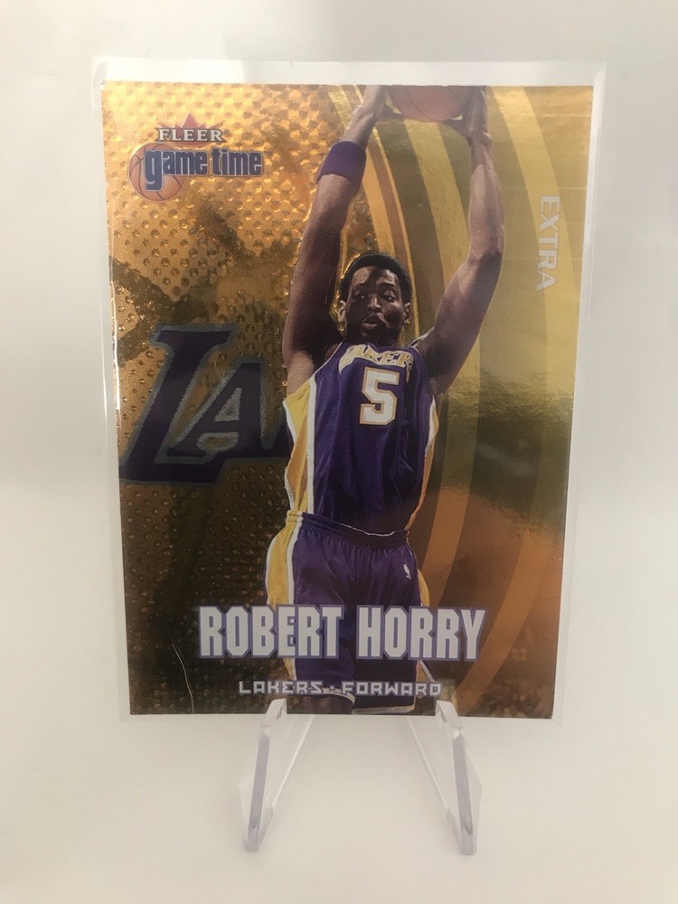Robert Horry 2000-01 Fleer Game Time Extra #71 Gold Short Print LA Lakers