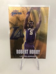 Robert Horry 2000-01 Fleer Game Time Extra #71 Gold Short Print LA Lakers