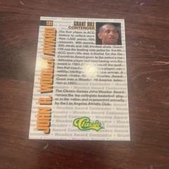 1994 Classic 4sport Error Grant Hill Mark Johnson Card 🔥 Great Condition.