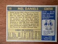 1971-72 Topps Basketball Mel Daniels #195