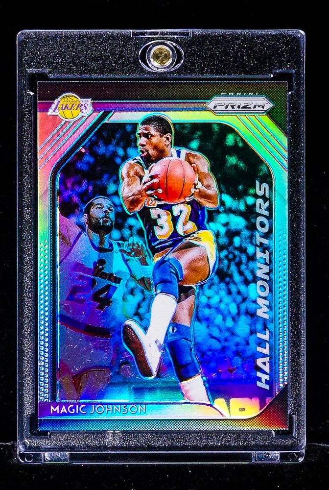 Magic Johnson RARE REFRACTOR PRIZM INVESTMENT CARD Los Angeles Lakers SSP
