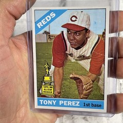 1966 Topes #72 Tony Perez VG (Creases) Vintage MLB Baseball Card HOF Vtg 60s