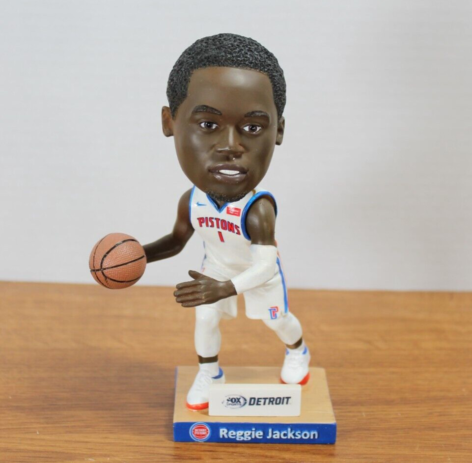 Detroit Pistons – Reggie Jackson Bobblehead – #1 – 6 3/4&Prime; tall – NEW in BOX 2018