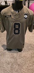 Greenbay Packers #8 Jacobs Stitched Football Jersey Salute To Service LARGE