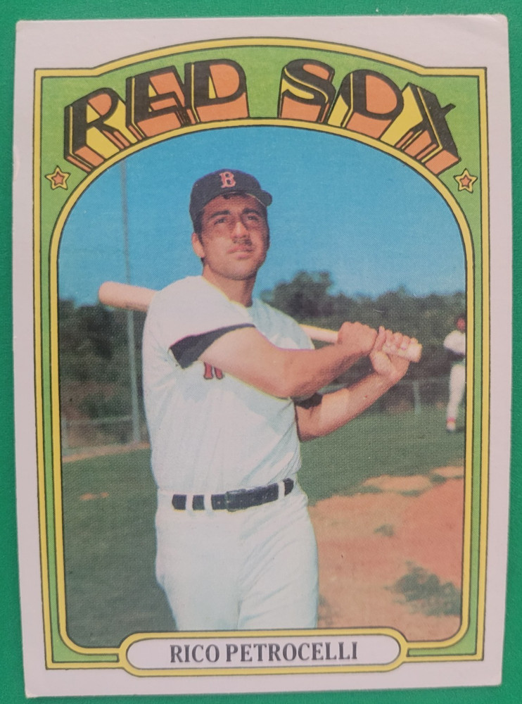 1972 Topps RICO PETROCELLI #30 Boston Red Sox EX Centered Clean light wear