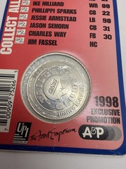 1998 New York Giants Tailgate Club Nickel Silver Coins Strahan Way Armstead Kan…