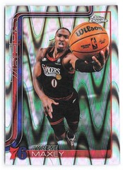 2025-26 Topps Chrome Update #41 Tyrese Maxey RayWave Refractor