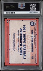 2026 Topps Series 1 Jac Caglianone Rookie Auto 1991 Design PSA 10 Auto 10 RC KC