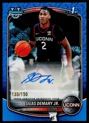 Silas Demary Jr. 2025-26 Bowman Chrome Prospect Autos Blue Ref/150 #CPA-SD