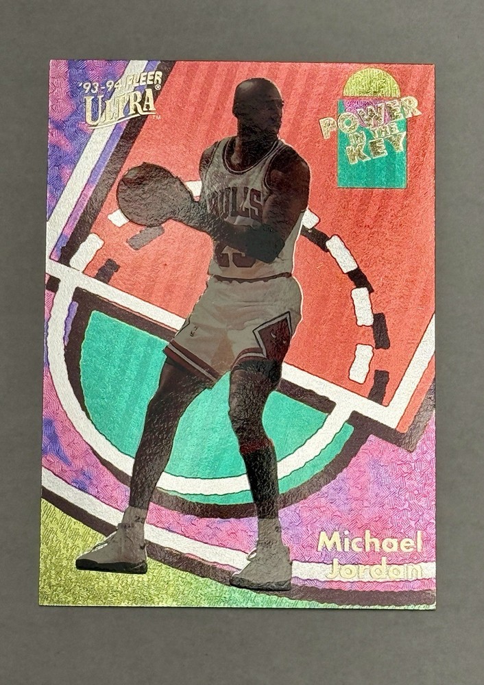 1993-94 Fleer Ultra Michael Jordan Power in the Key Insert #2 – Clean & Sharp