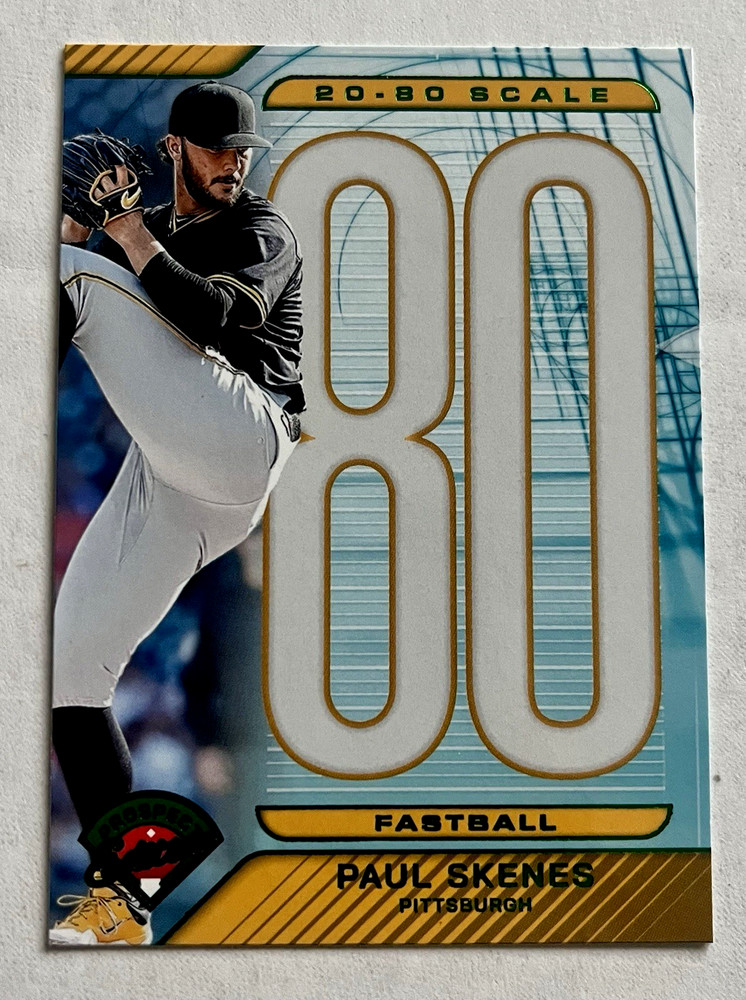 2025 Panini Prospect Edition Paul Skenes 20-80 Scale Green – Pirates ⚾️