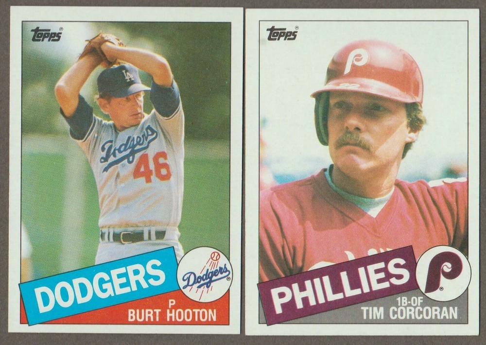BUY 1, GET 1 FREE 1985 TOPPS BASEBALL YOU PICK #201 – #400 NMMT ** FREE SHIP **