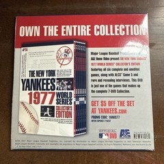 Major League Baseball New York Yankees 1977 World Series Game 1 DVD New Sealed