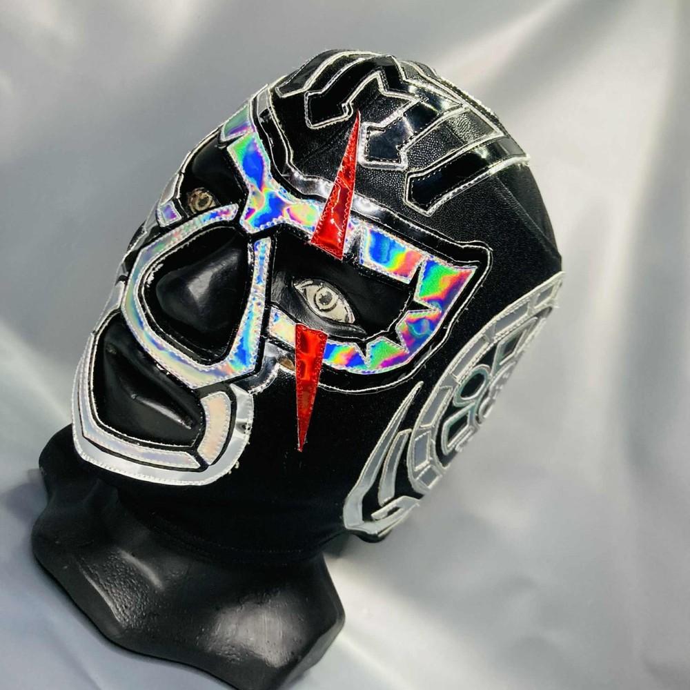 Mil Muertes Wrestling Lucha Libre Semi Professional Mask Luchador Mascara Black