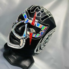Mil Muertes Wrestling Lucha Libre Semi Professional Mask Luchador Mascara Black