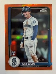 2026 Topps Series 2 Flagship Collection – Cole Young RC #15 Orange Chrome /25