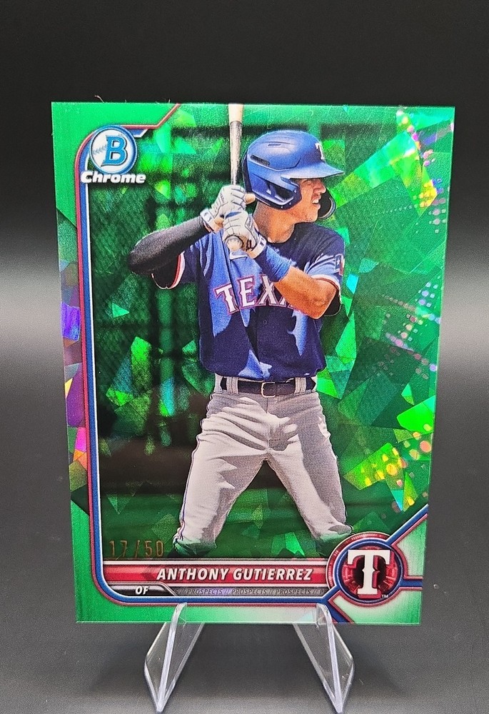 2022 Bowman Chrome Draft Sapphire Edition – Anthony Gutierrez #BDC-110 Green /50