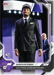 2025-26 Topps Now NBA Draft 2nd Overall #DPET Darryn Peterson RC Rookie IN HAND!